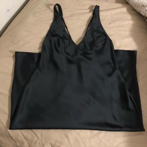 Silky black small Victoria’s Secret night gown